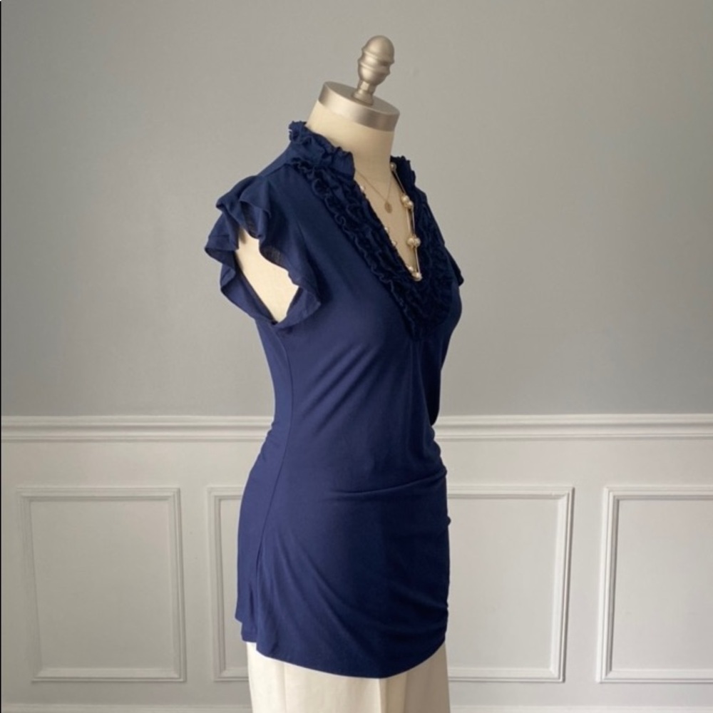 Lilly Lou Ruffle V-Neck Top - Picture 3 of 6